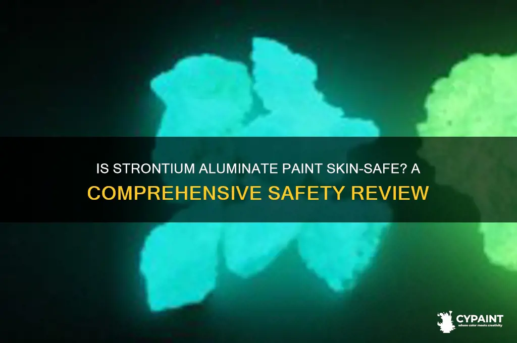 is stonrium aluminate based paint safe for skin