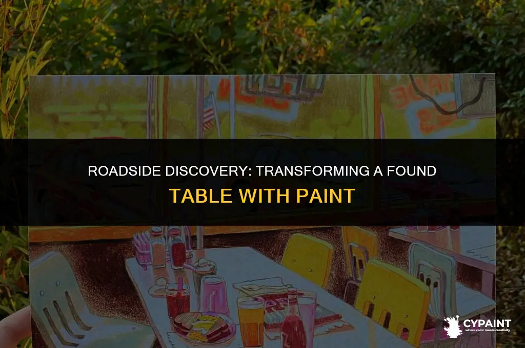 is that a table on the roadside i can paint