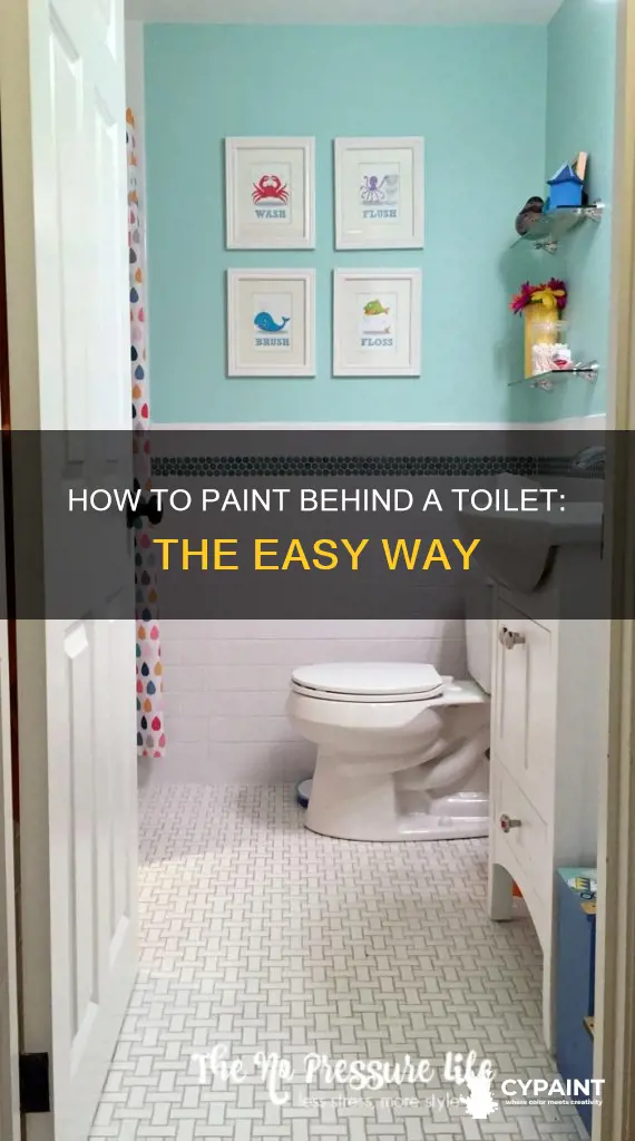 is the a trick to paint behind a toilet