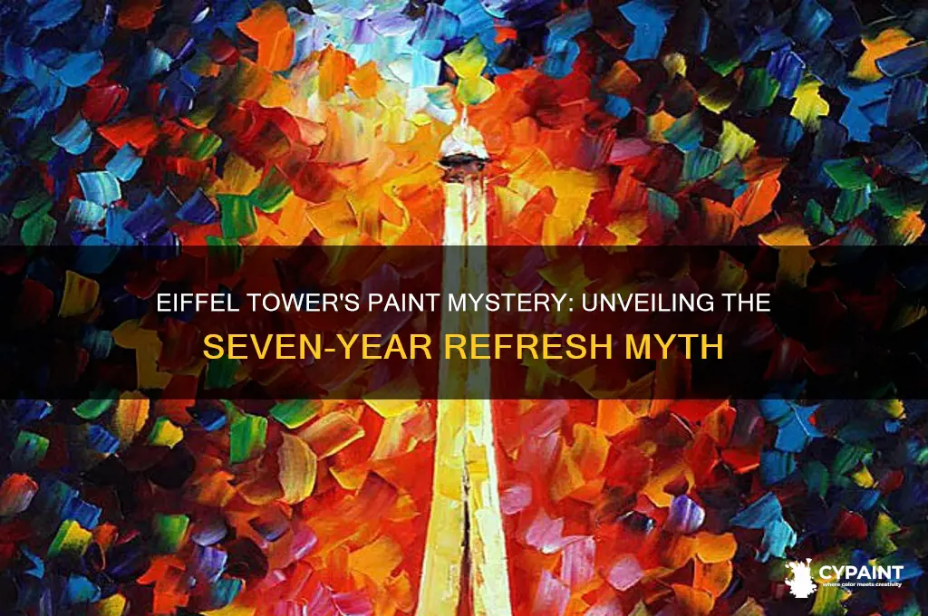 is the eiffel tower painted every 7 years