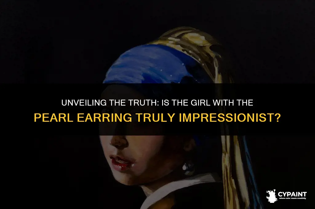 is the girl with the pearl earring an impressionist painting