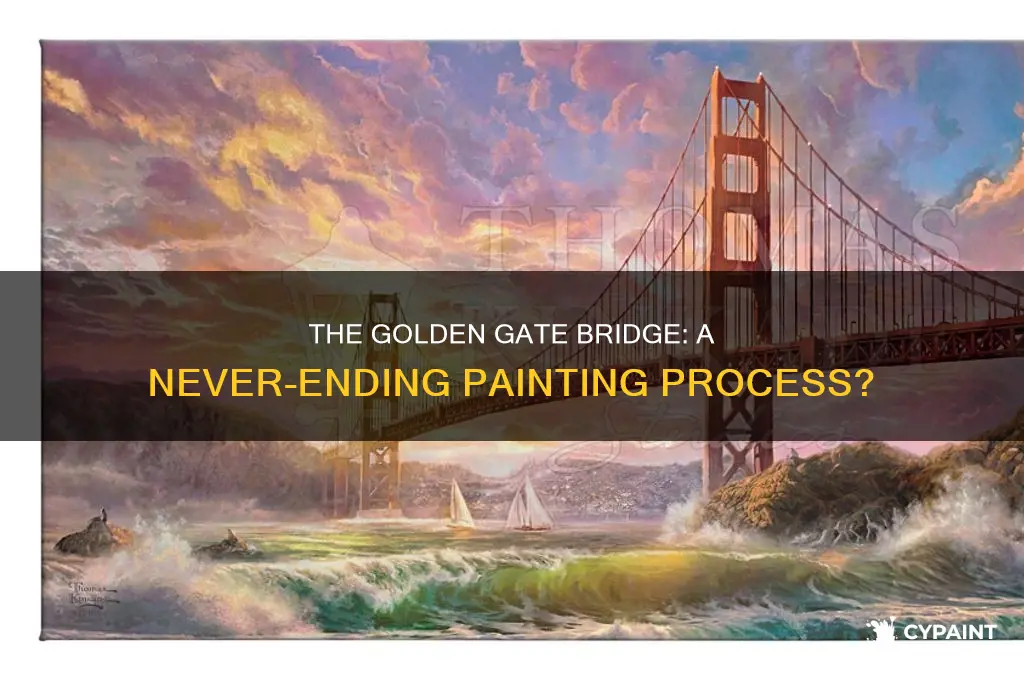 is the golden gate bridge always being painted