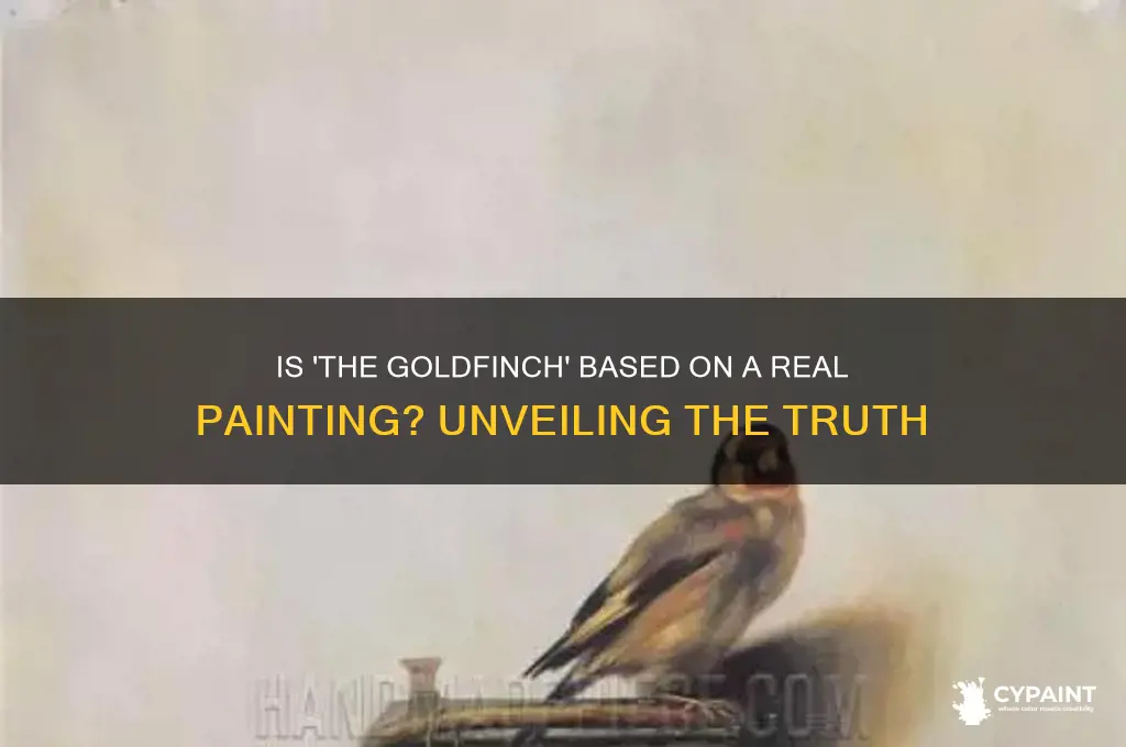 is the goldfinch based on a real painting