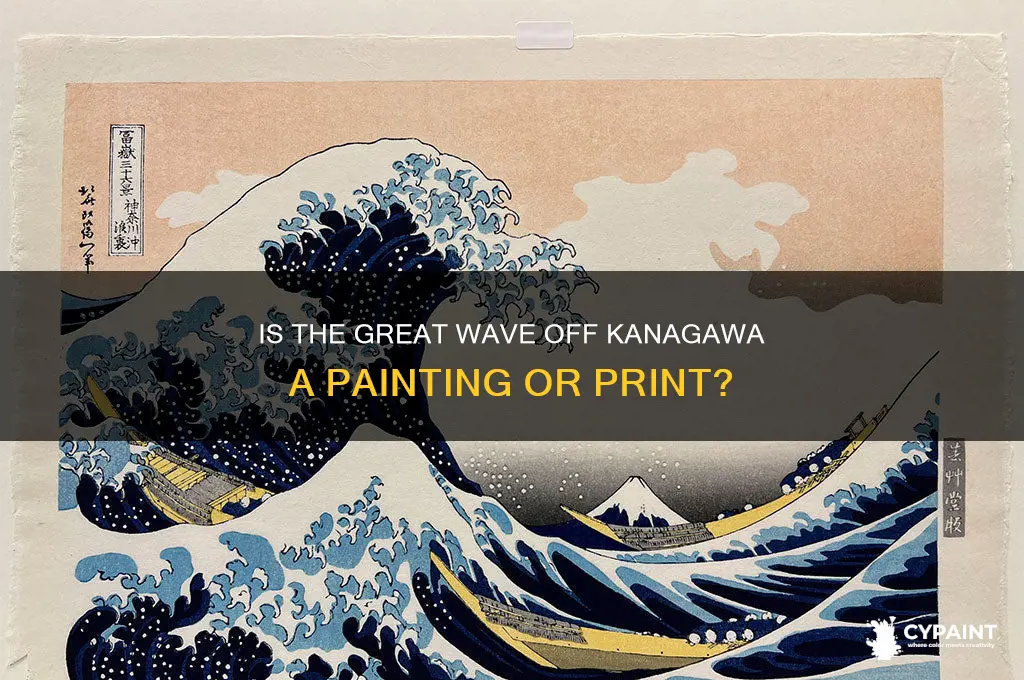 is the great wave off kanagawa a painting