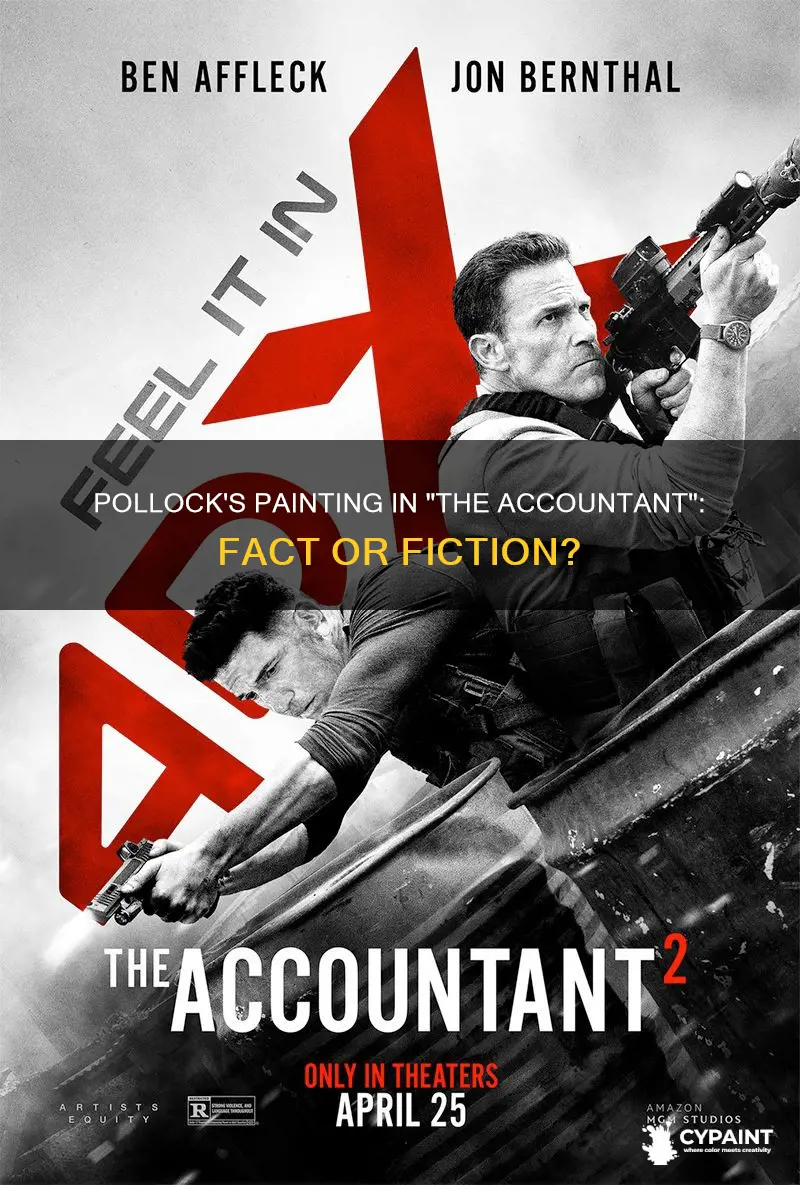 is the jackson pollock painting in the accountant real