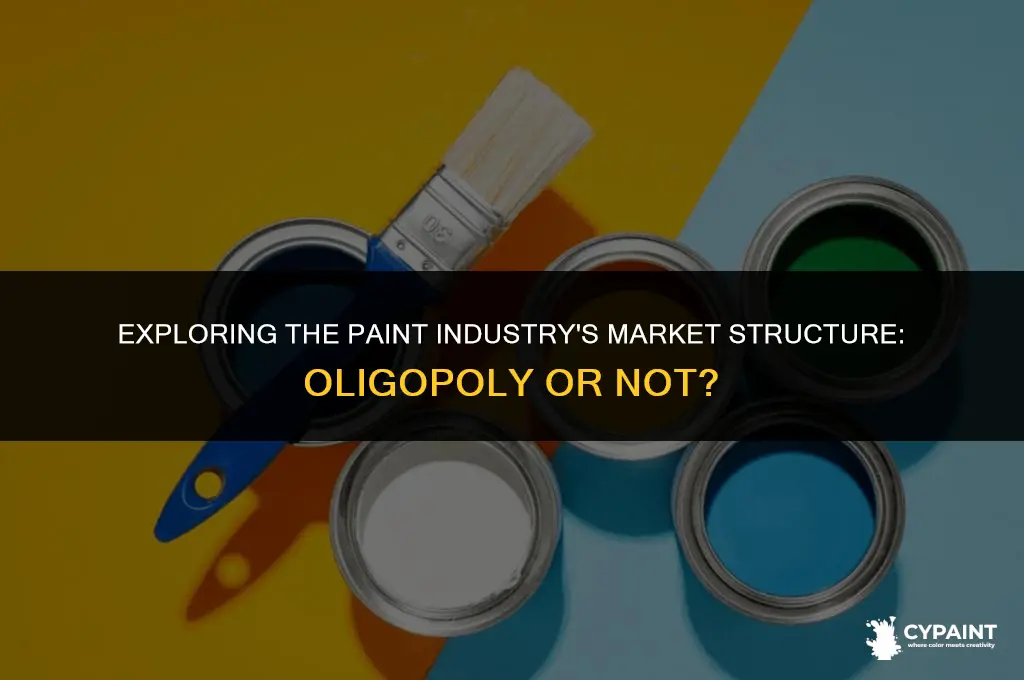 is the market structure of the paint industry a oligopoly