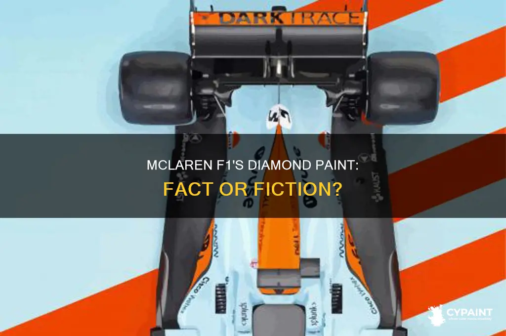 is the mclaren f1 paint made of diamond