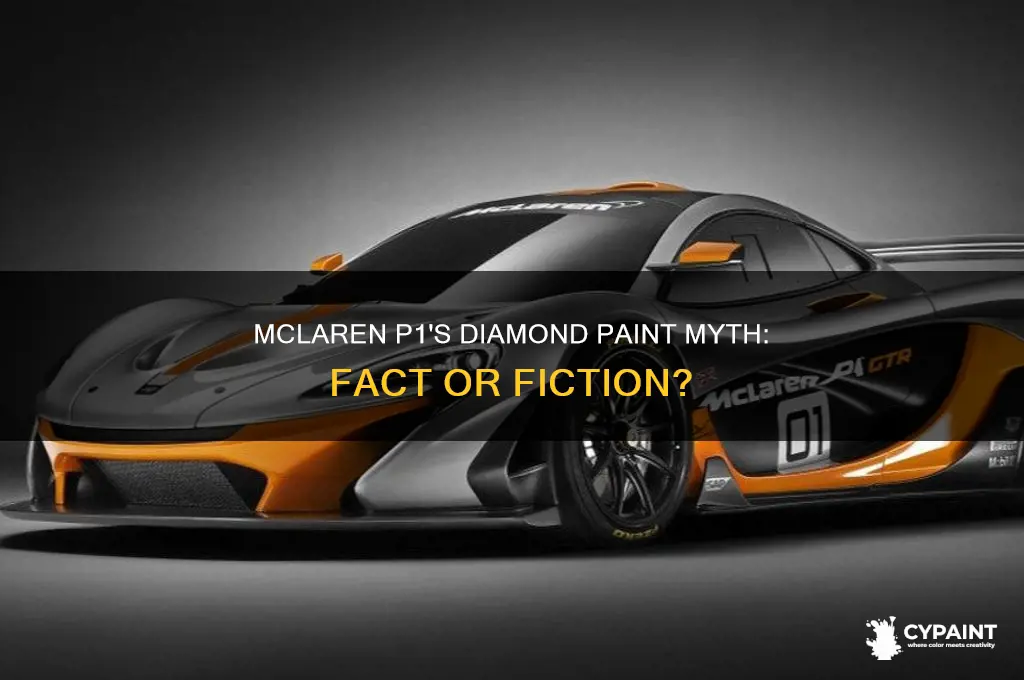 is the mclaren p1 paint made of diamond