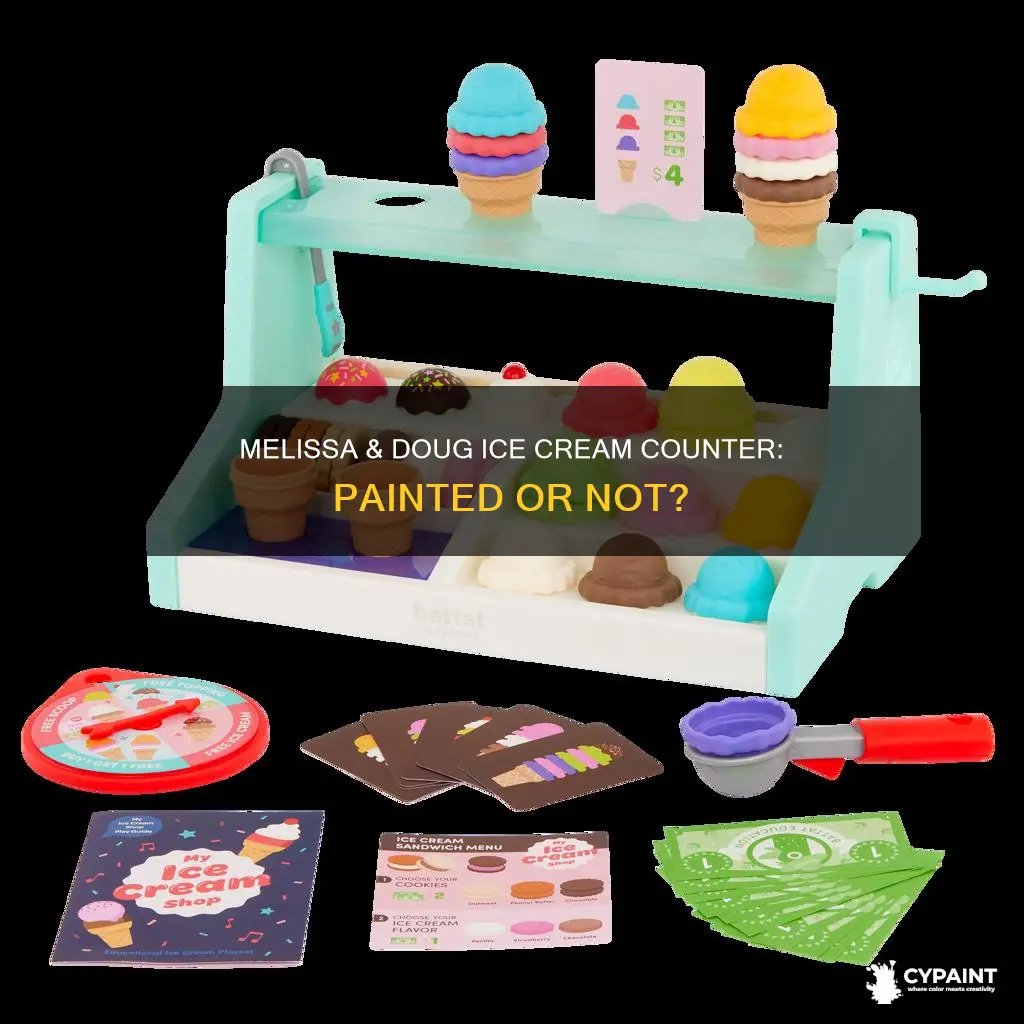 is the melissa and doug icre cream counter painted