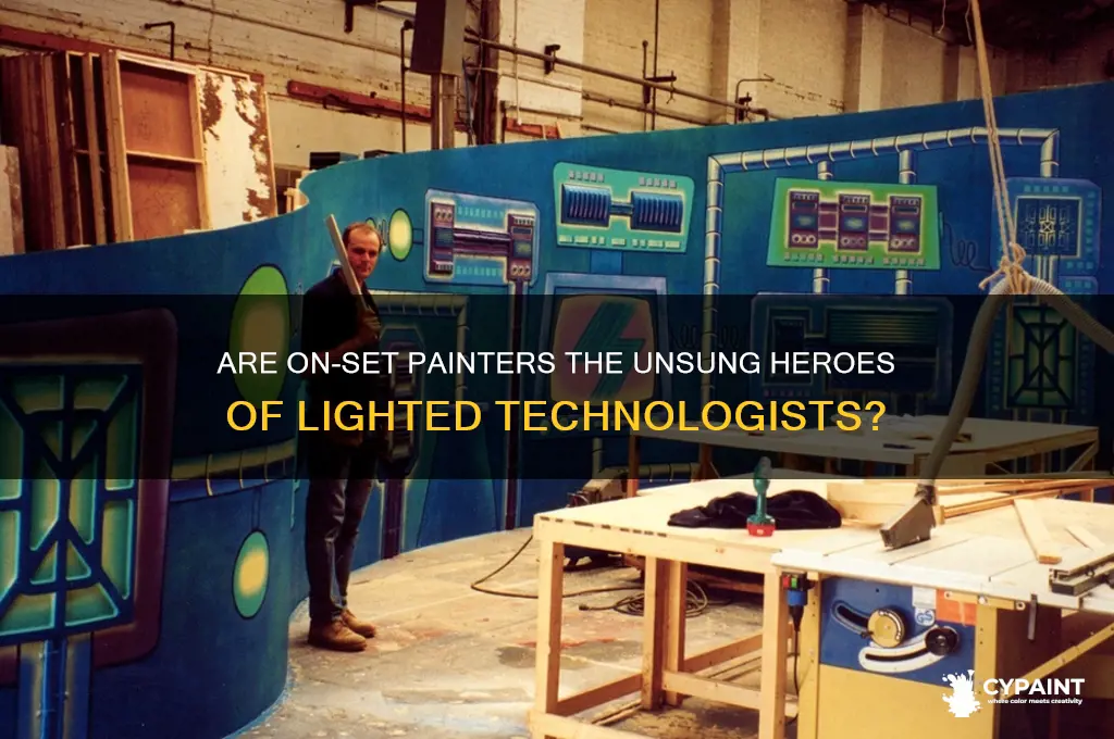 is the on-set painter of lighted technologists