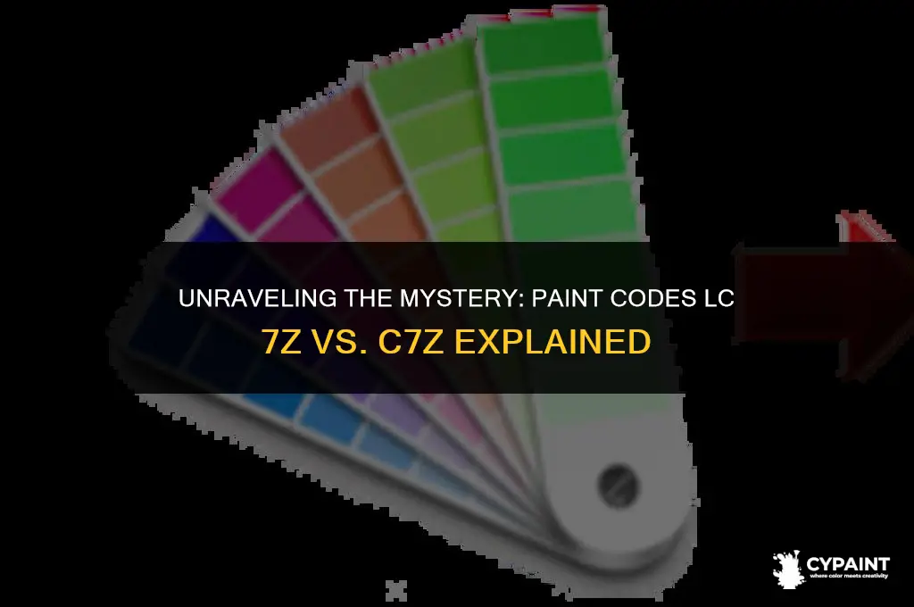 is the paint code lc 7z the same as c7z