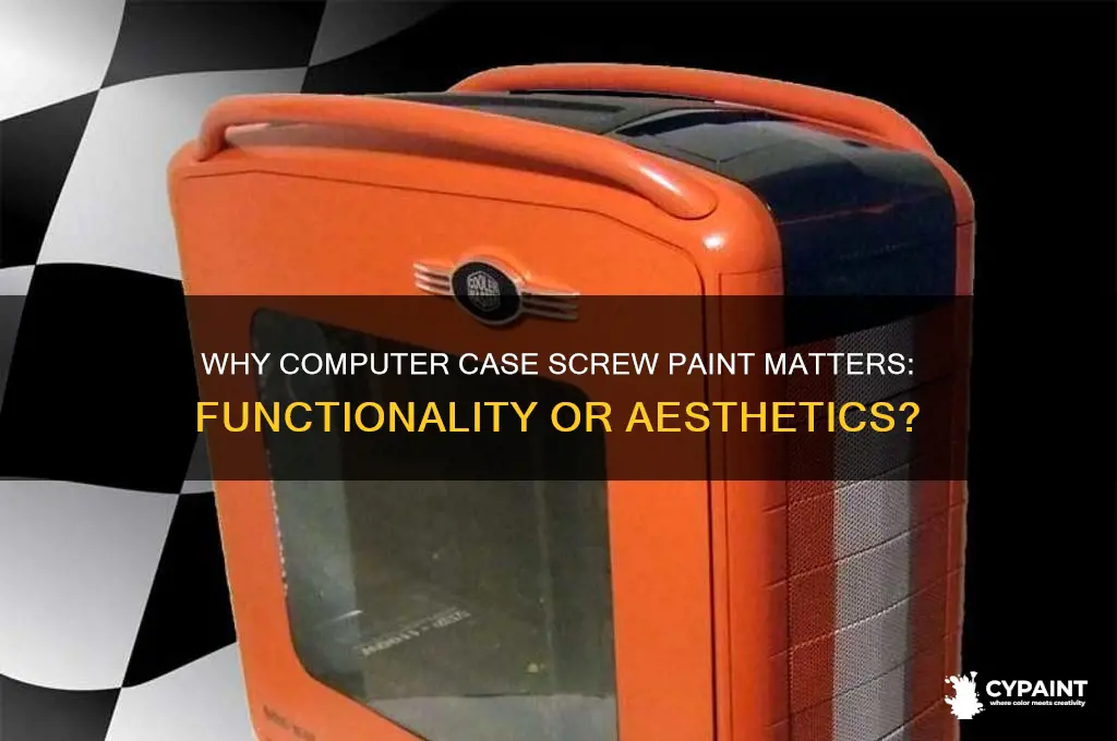 is the paint on computee case screws important
