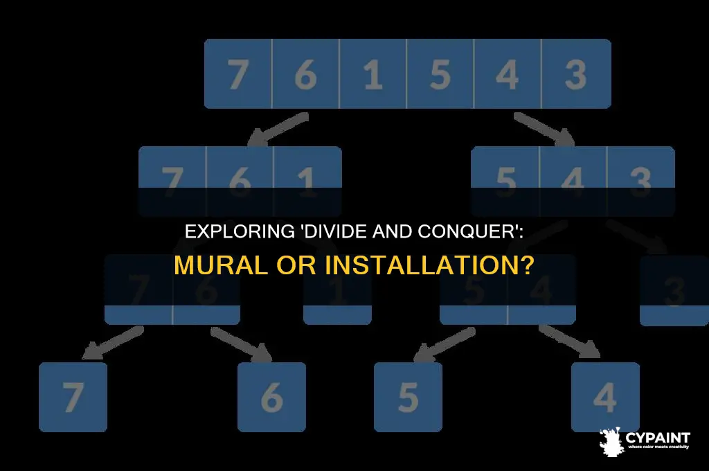 is the painting divide and conquer a mural or installation