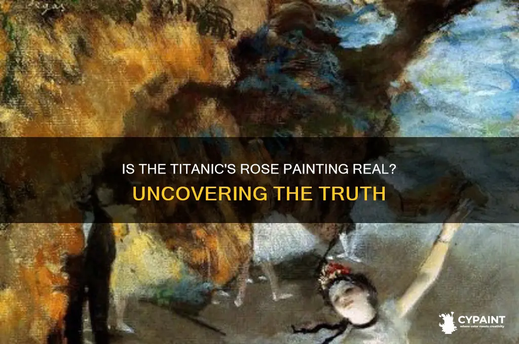 is the painting of rose in titanic real