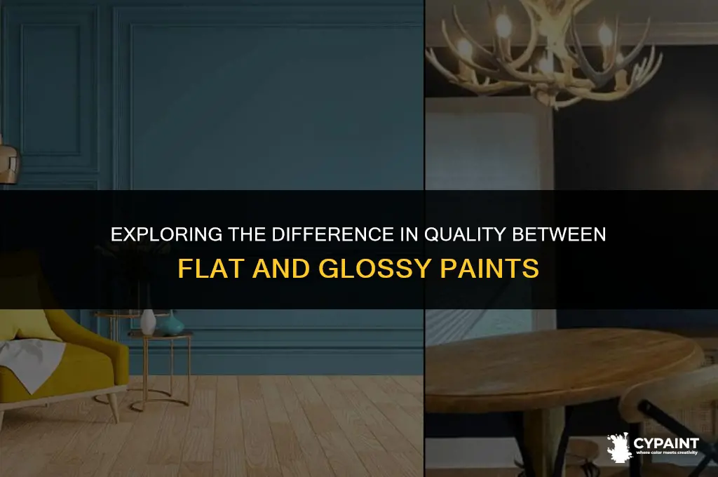 is the quality between flat paint and glossy paint different