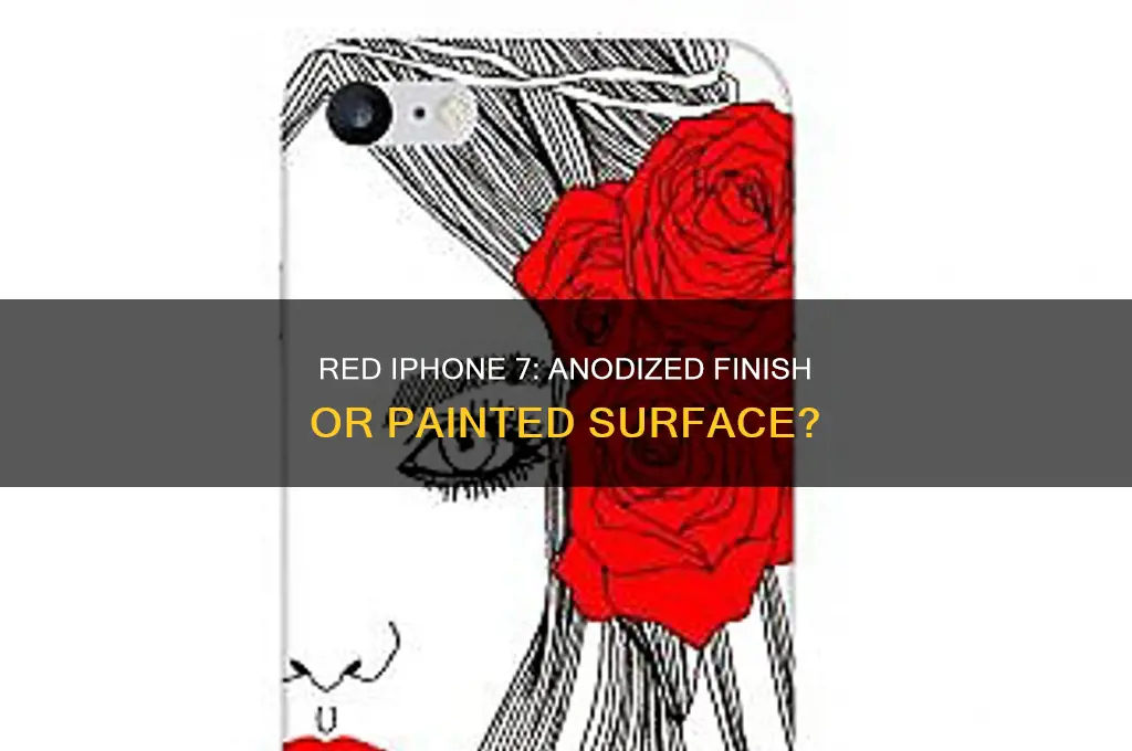 is the red iphone 7 anodized or painted