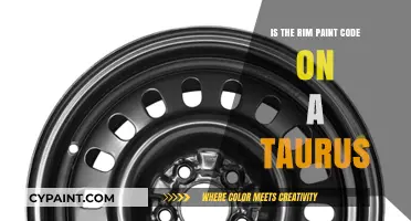 Ford Taurus Rim Paint Code: Location and Identification Guide