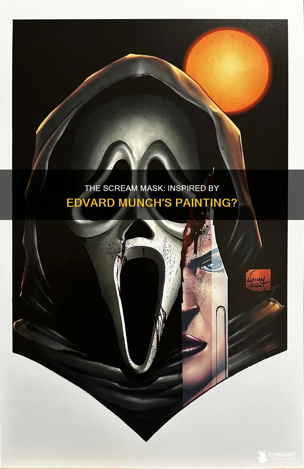 is the scream mask based on edvard munch painting