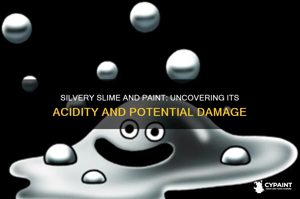 is the silvery slime acidic to damage paint