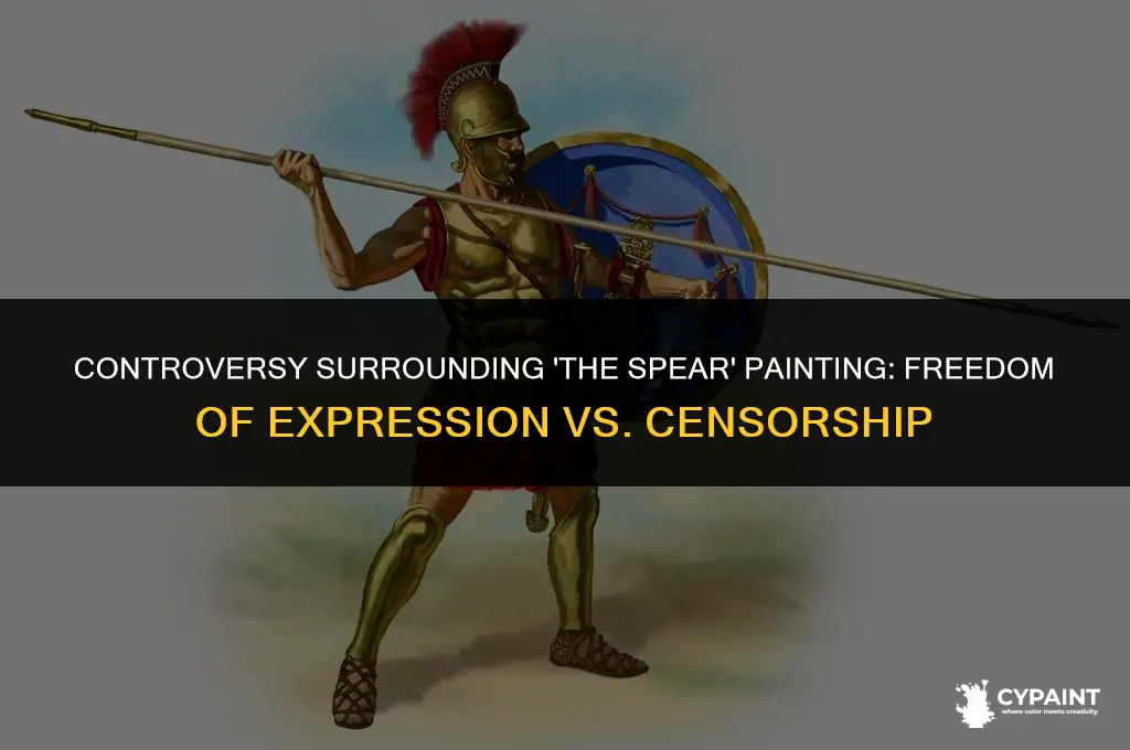 is the spear painting a violation of freedom of expression
