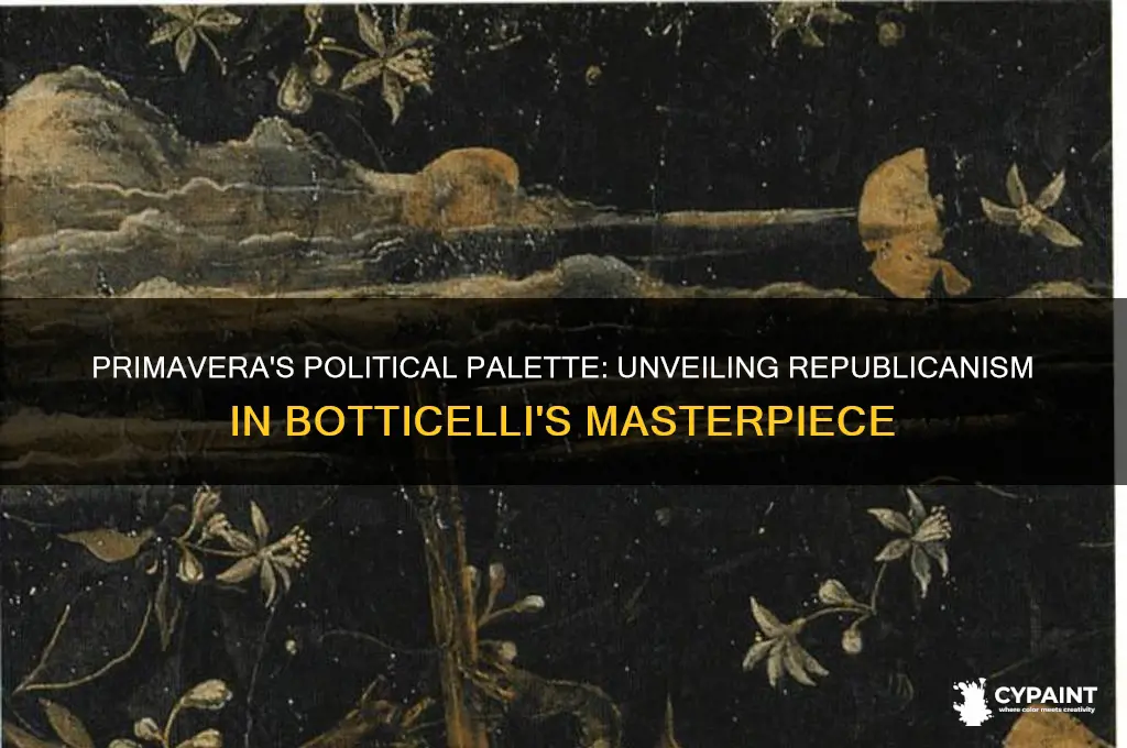 is the the painting of primavera present republicanism