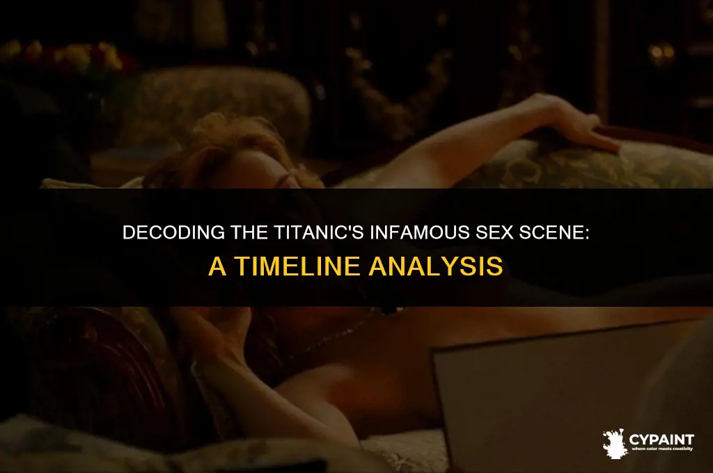 is the titanic sex scene before or after the paint
