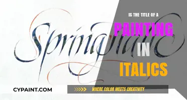 Are Painting Titles Italicized? A Guide to Proper Formatting