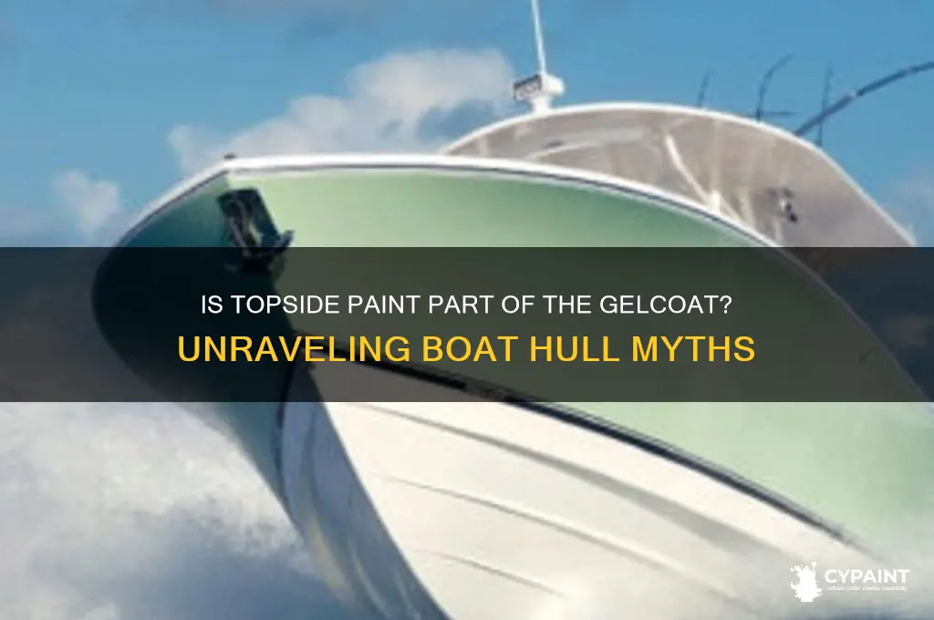 is the topside paint part of the gelcoat