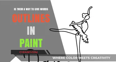 Exploring Word Art: Techniques for Painting Text Outlines