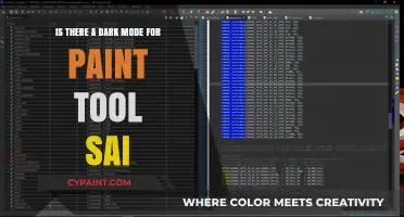 Paint Tool SAI: Dark Mode Available?