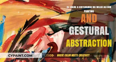 Exploring the Nuances: Action Painting vs. Gestural Abstraction