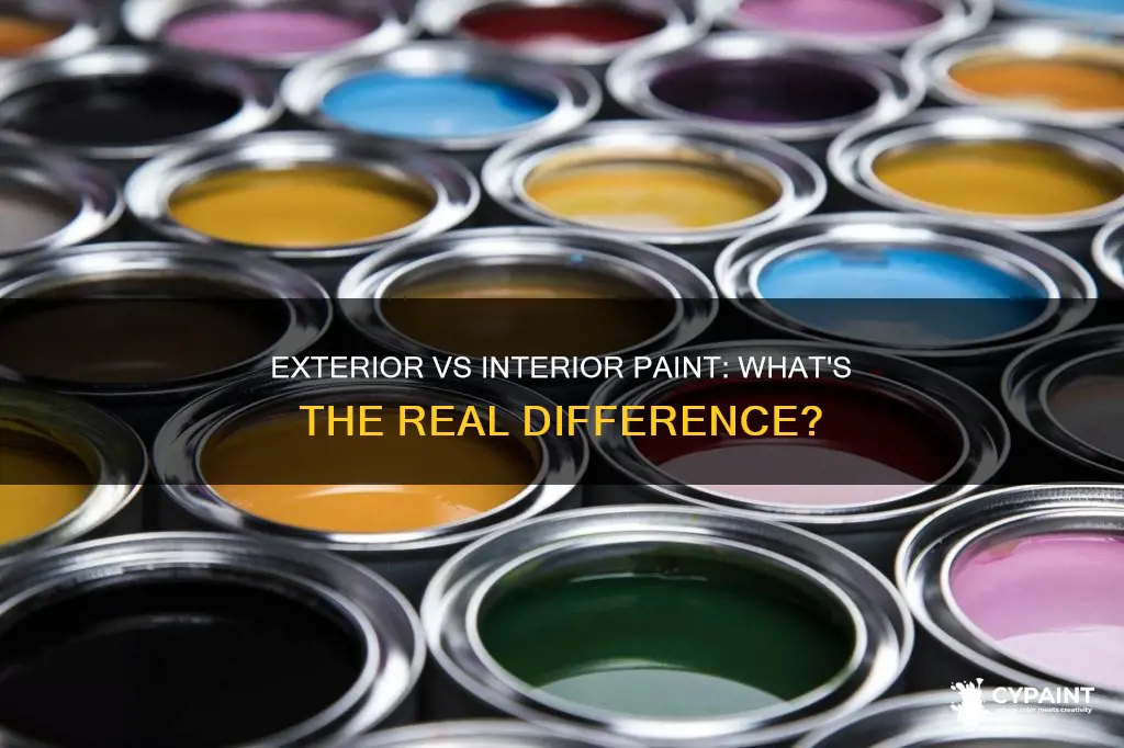 is there a difference between exterior and interior paint