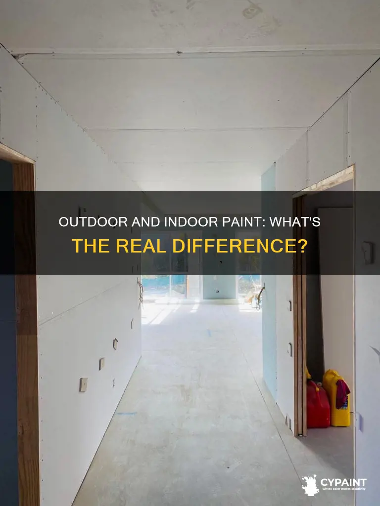 is there a difference between indoor and outdoor paint