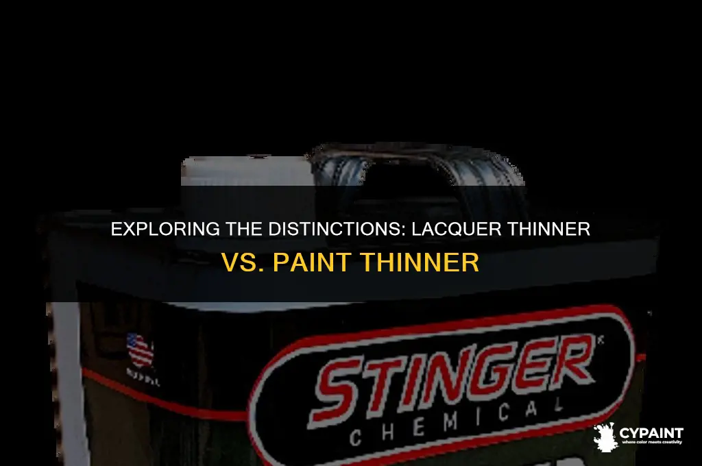 is there a difference between lacquer thinner and paint thinner