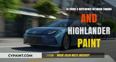 Toyota Tundra vs Highlander: Paint Job Differences