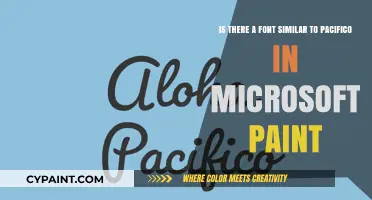 Discovering Pacifico's Twin: A Quest for Similar Fonts in MS Paint