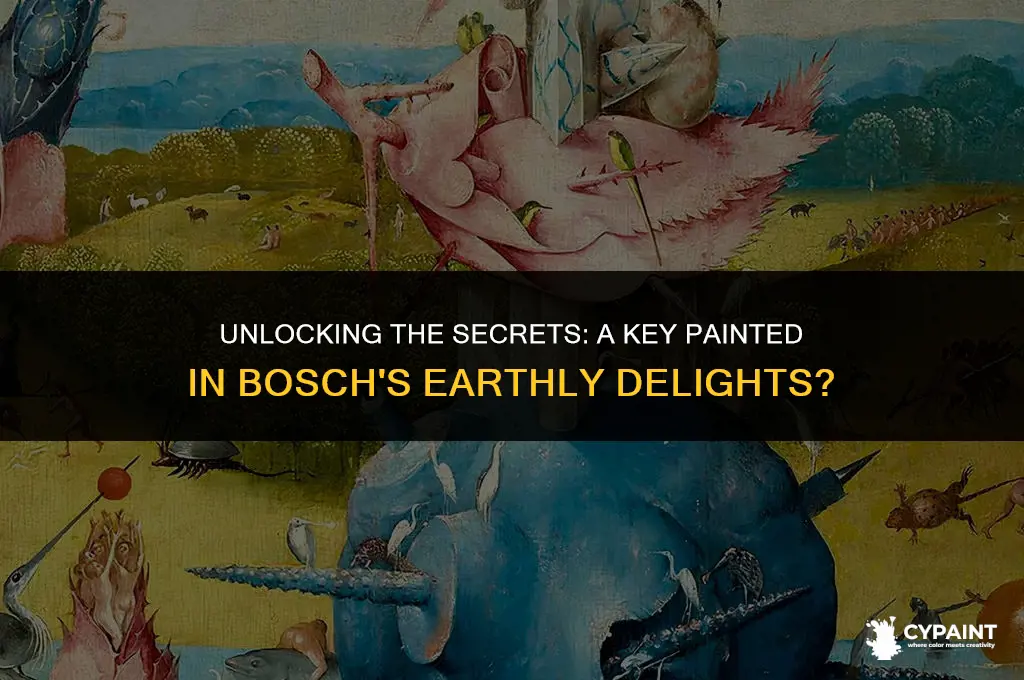 is there a key painted in gardens of earthly delights