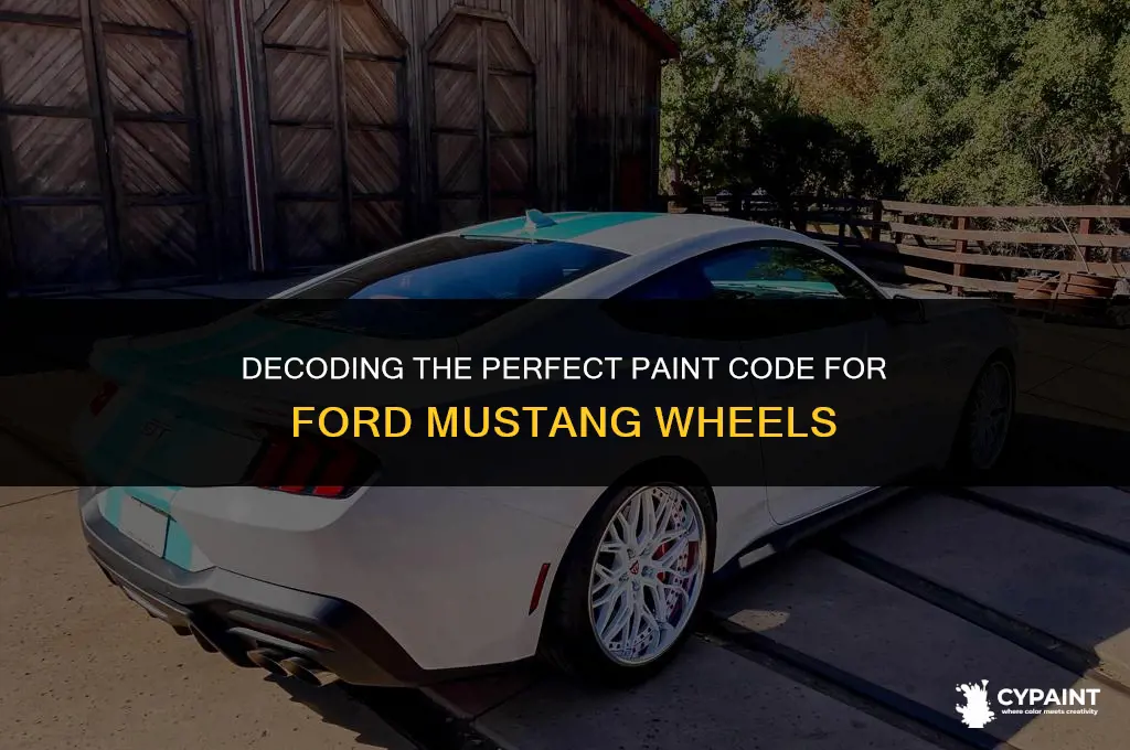 is there a paint code for ford mustang painted wheels