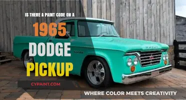 Decoding the Paint Code Mystery on a 1965 Dodge Pickup