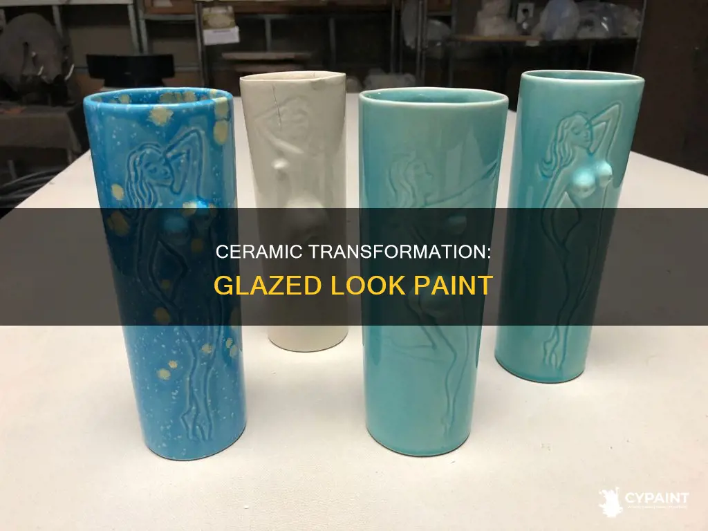 is there a paint for ceramic that looks glazed