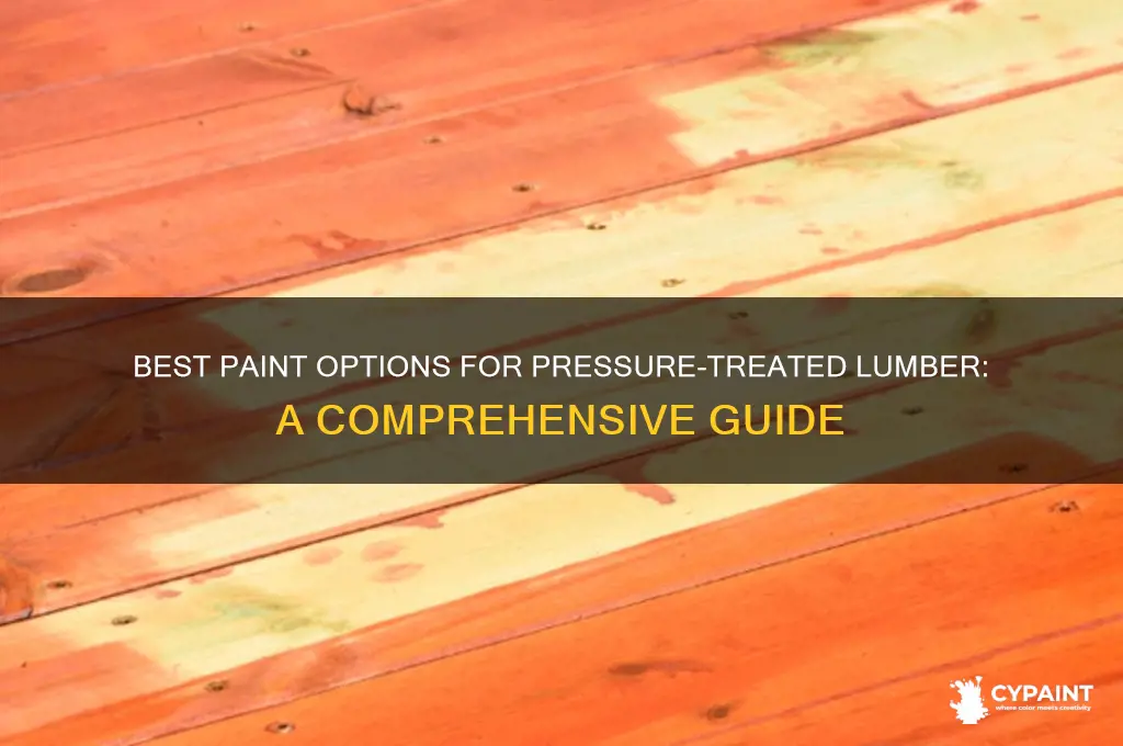 is there a paint for presure treated lumber