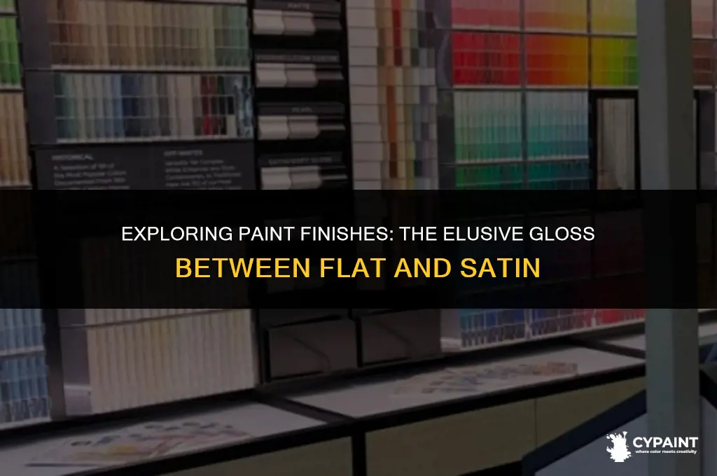 is there a paint gloss in between flat and satin