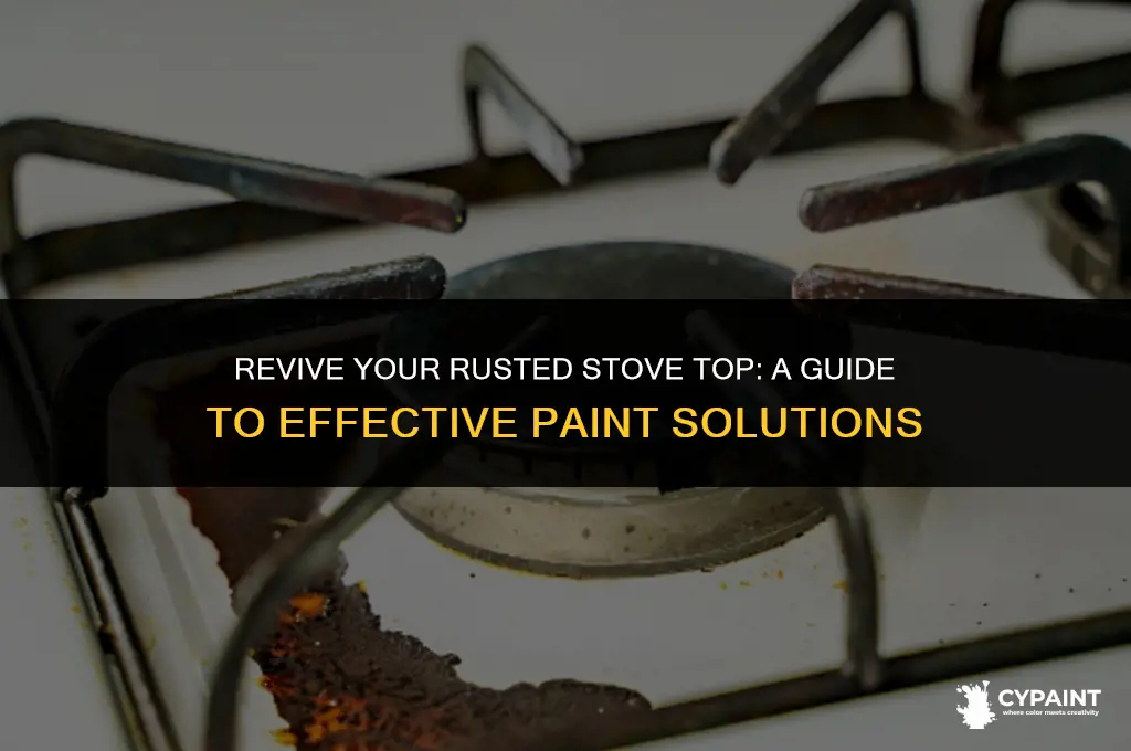 is there a paint to cover rusted electric stove top