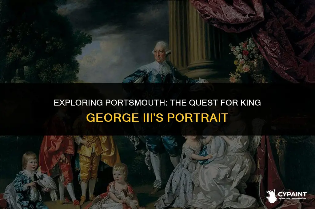 is there a painting of king george iii in portsmouth