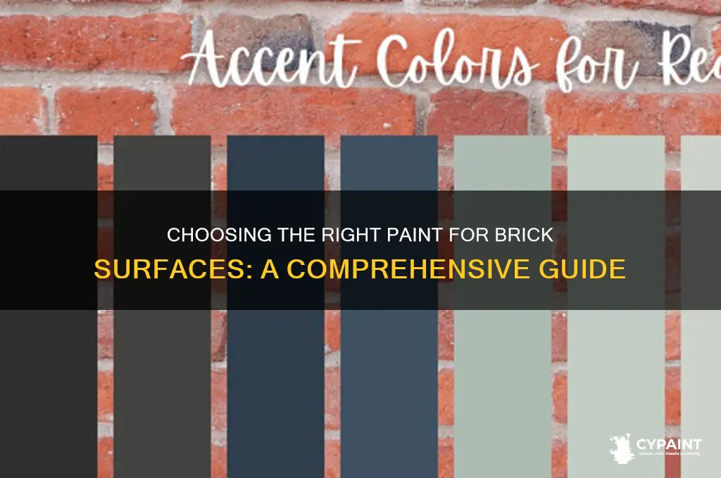 is there a particular paint for painting bricks