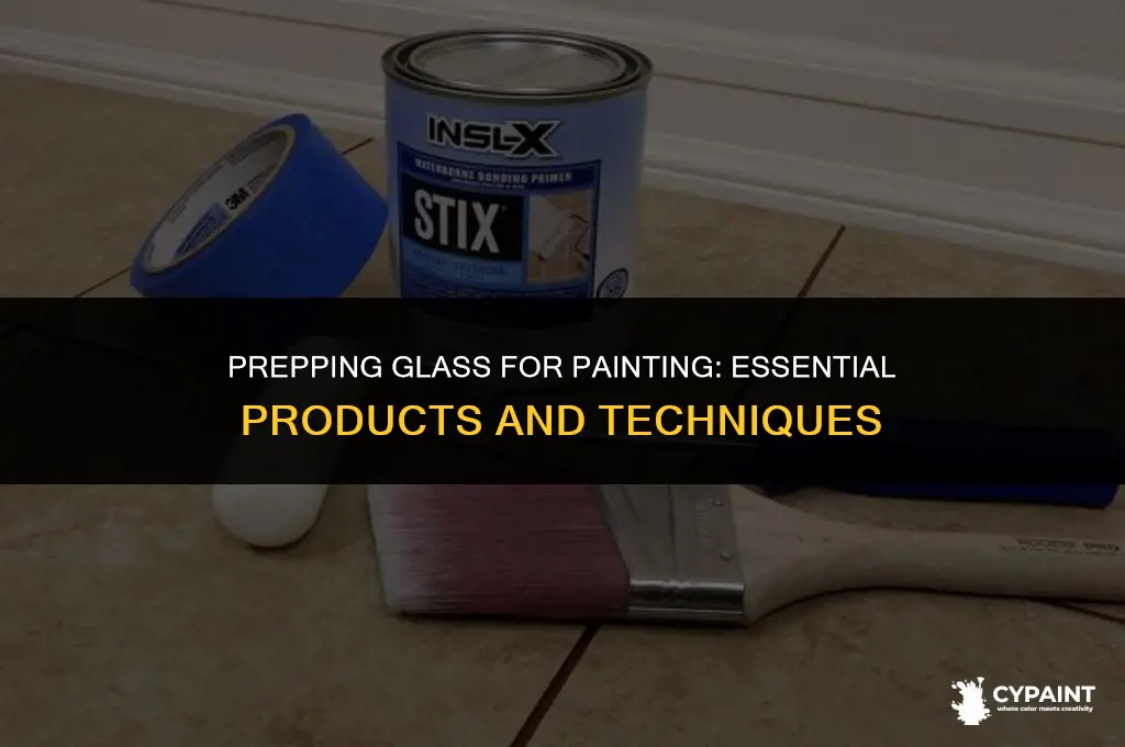 is there a product to apply before painting on glass