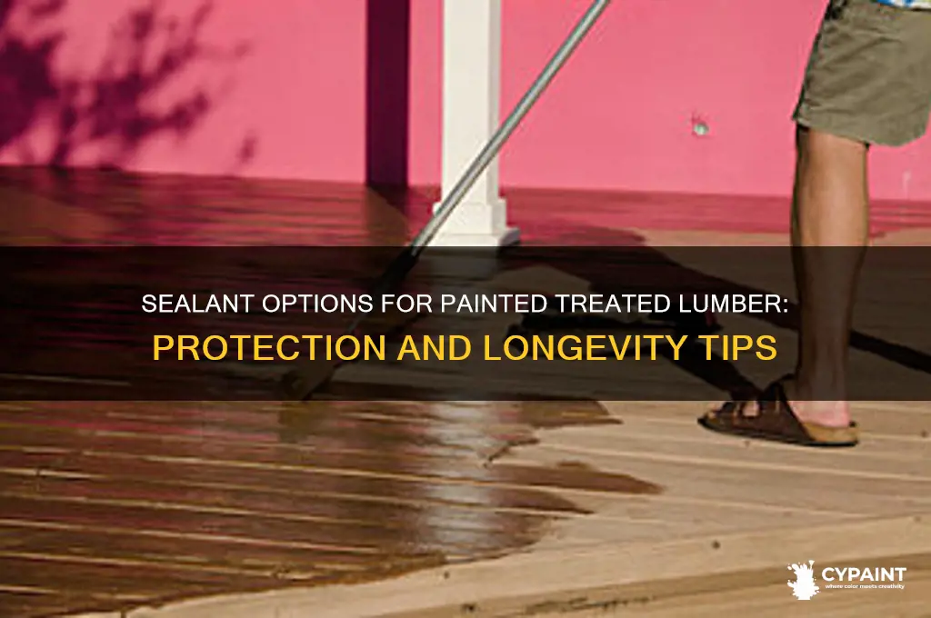 is there a sealant for painted treated lumber
