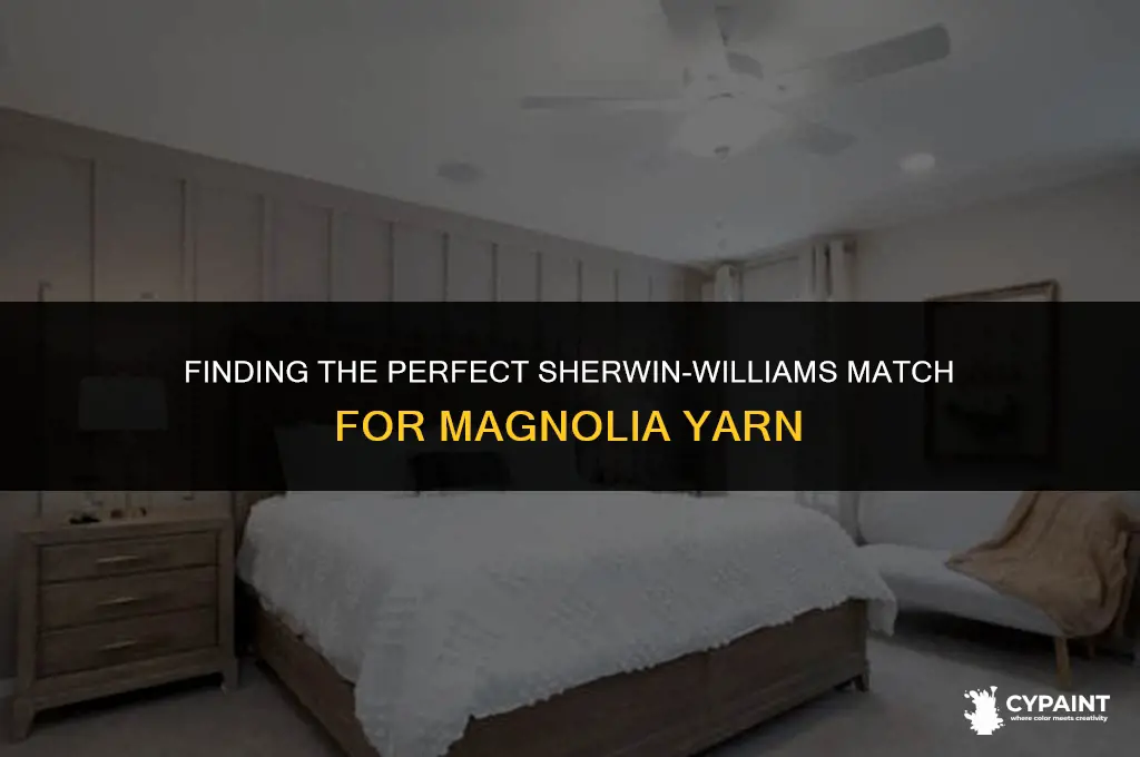 is there a sherwin williams paint to match magnolia yarn