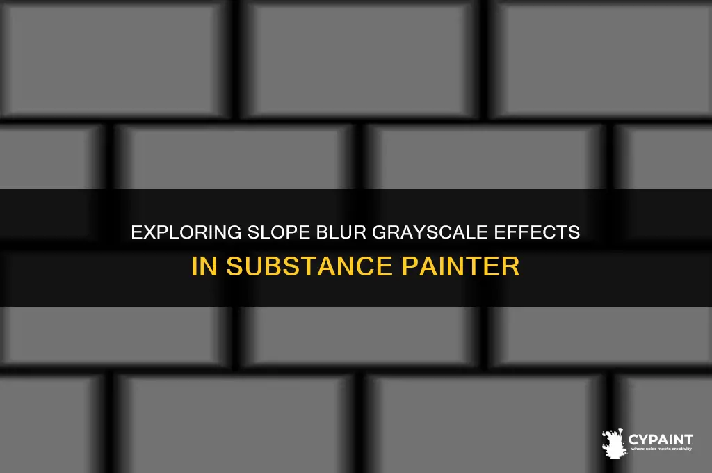 is there a slope blur grayscale effect in substance painter
