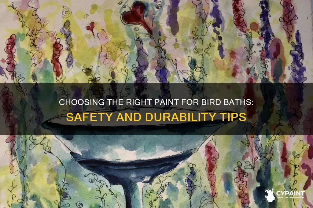 is there a special paint for bird baths